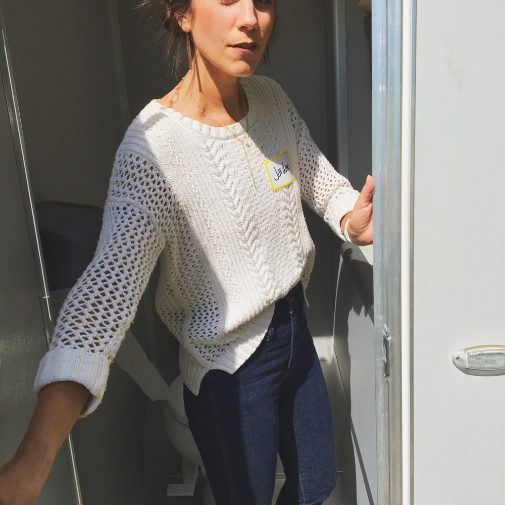 Madewell crocheted sweater